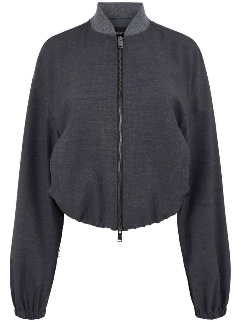 Fabiana Filippi zip-up bomber jacket - Grey von Fabiana Filippi