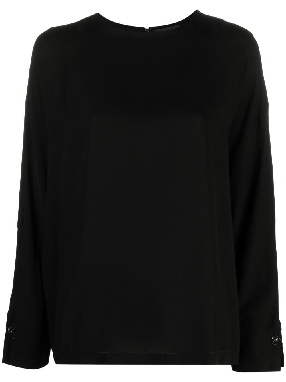 Fabiana Filippi zip-up round-neck sweatshirt - Black von Fabiana Filippi