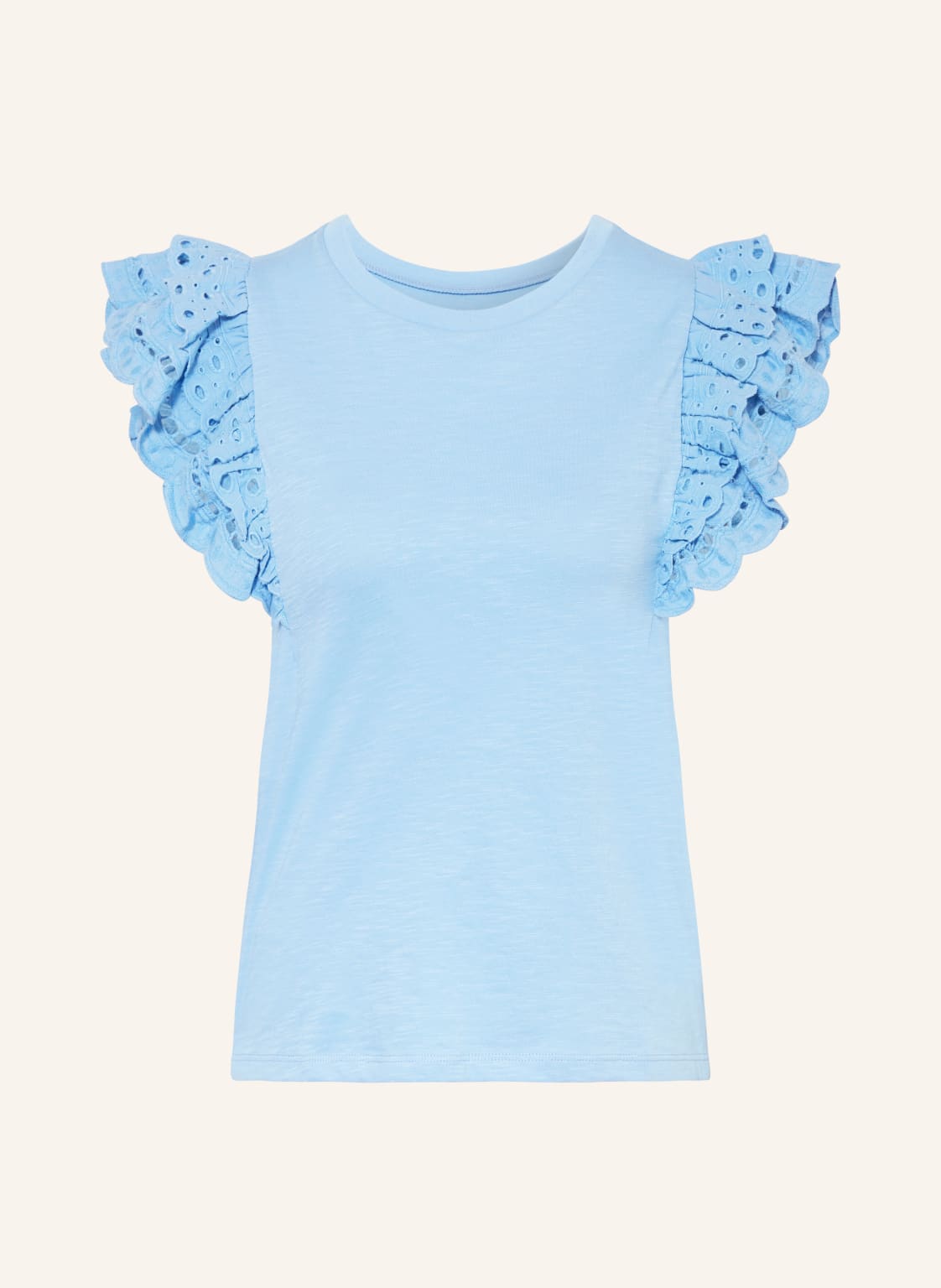 Fabienne Chapot T-Shirt Anna Mit Lochstickereien blau von Fabienne Chapot