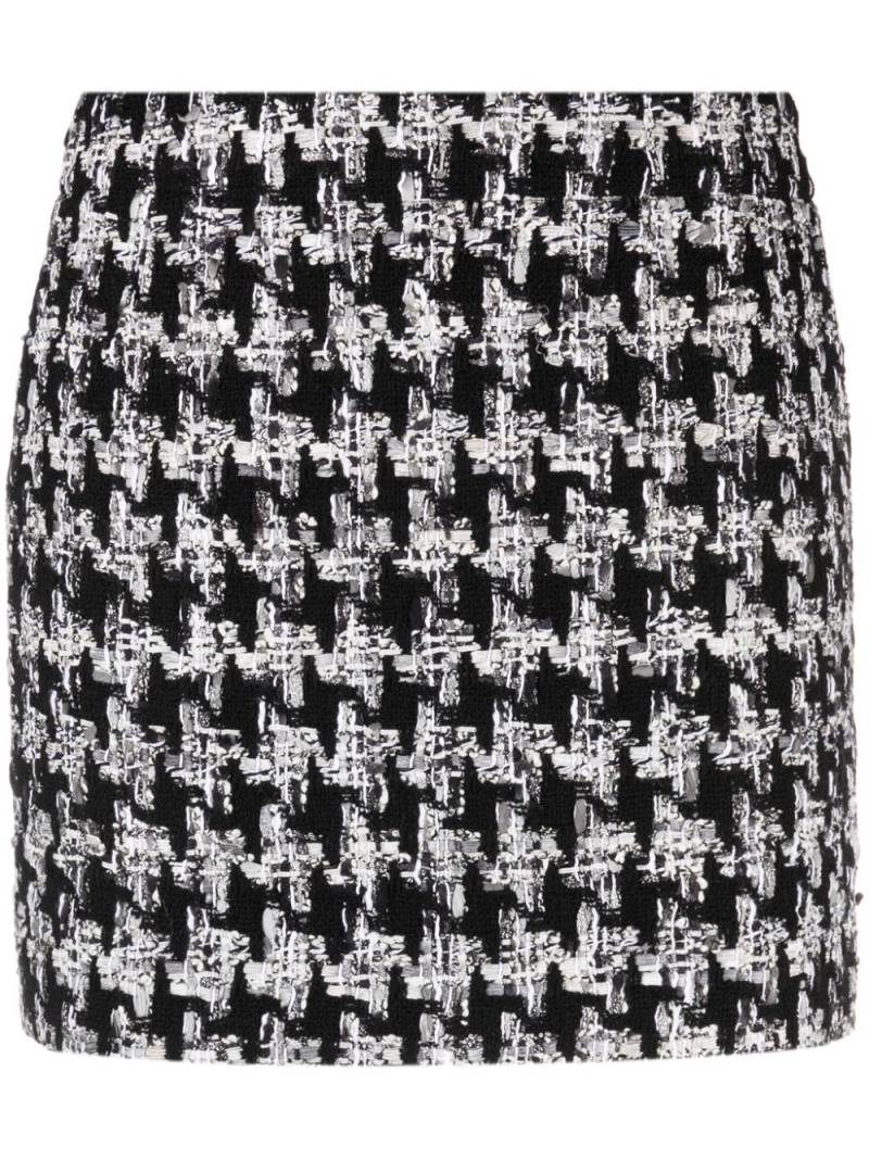 Faith Connexion houndstooth-pattern knitted miniskirt - Black von Faith Connexion