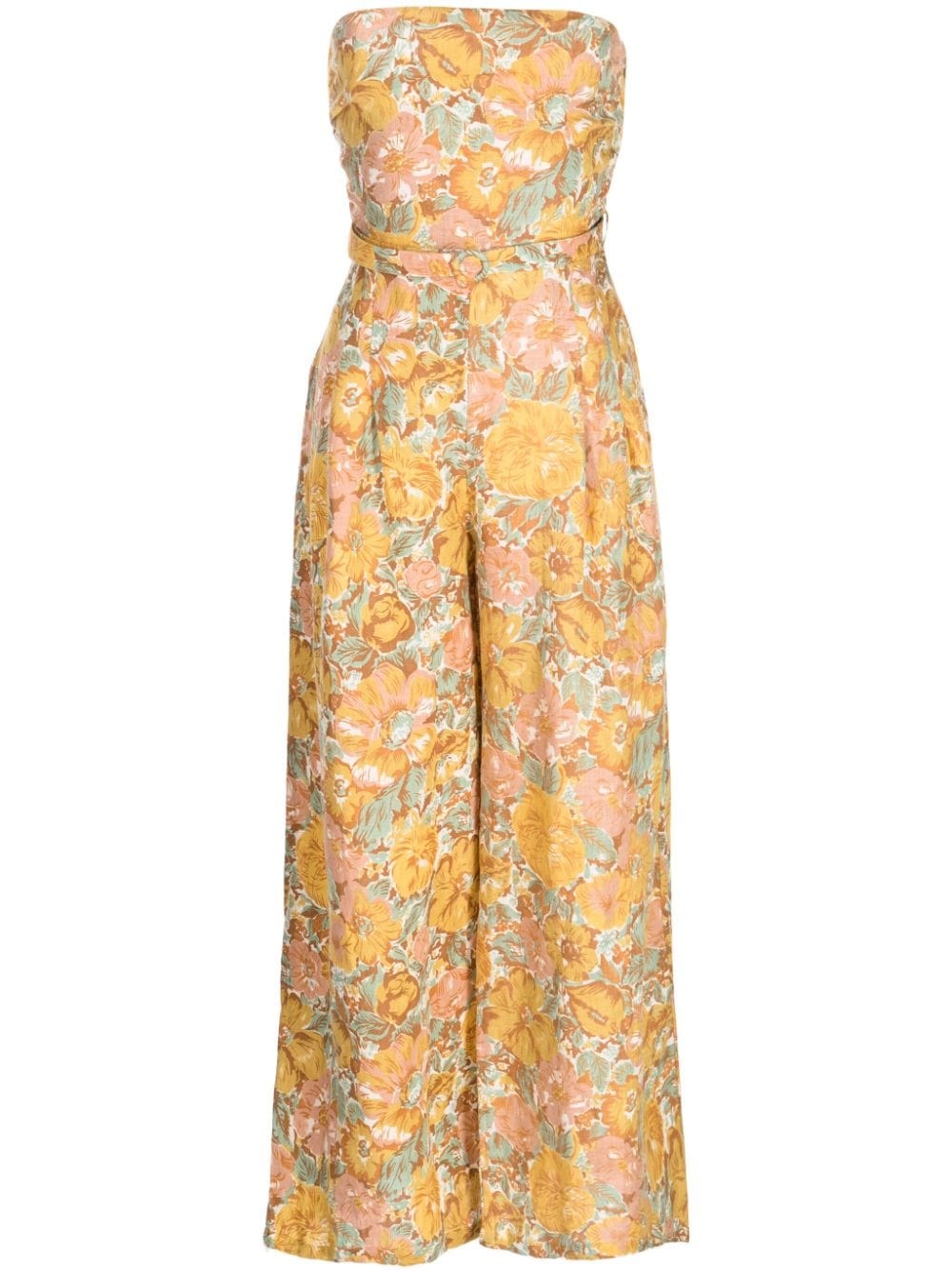 Faithfull the Brand Alegrias floral-print jumpsuit - Yellow von Faithfull the Brand