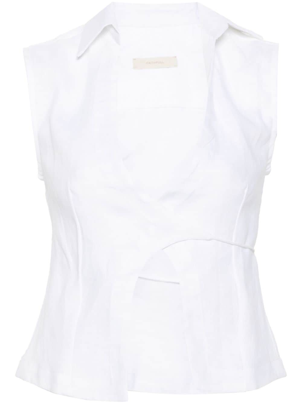 Faithfull the Brand Antibes shirt - White von Faithfull the Brand