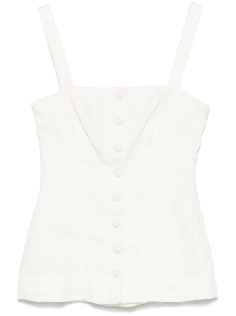 Faithfull the Brand Corbiere vest - White von Faithfull the Brand