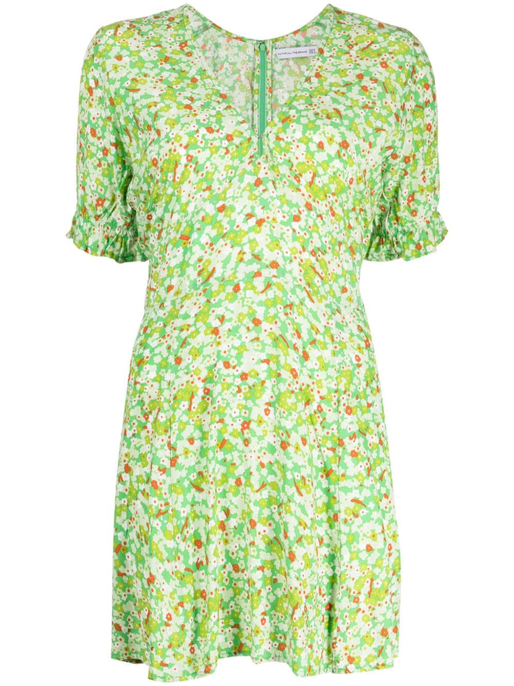 Faithfull the Brand La Belle floral-print minidress - Green von Faithfull the Brand