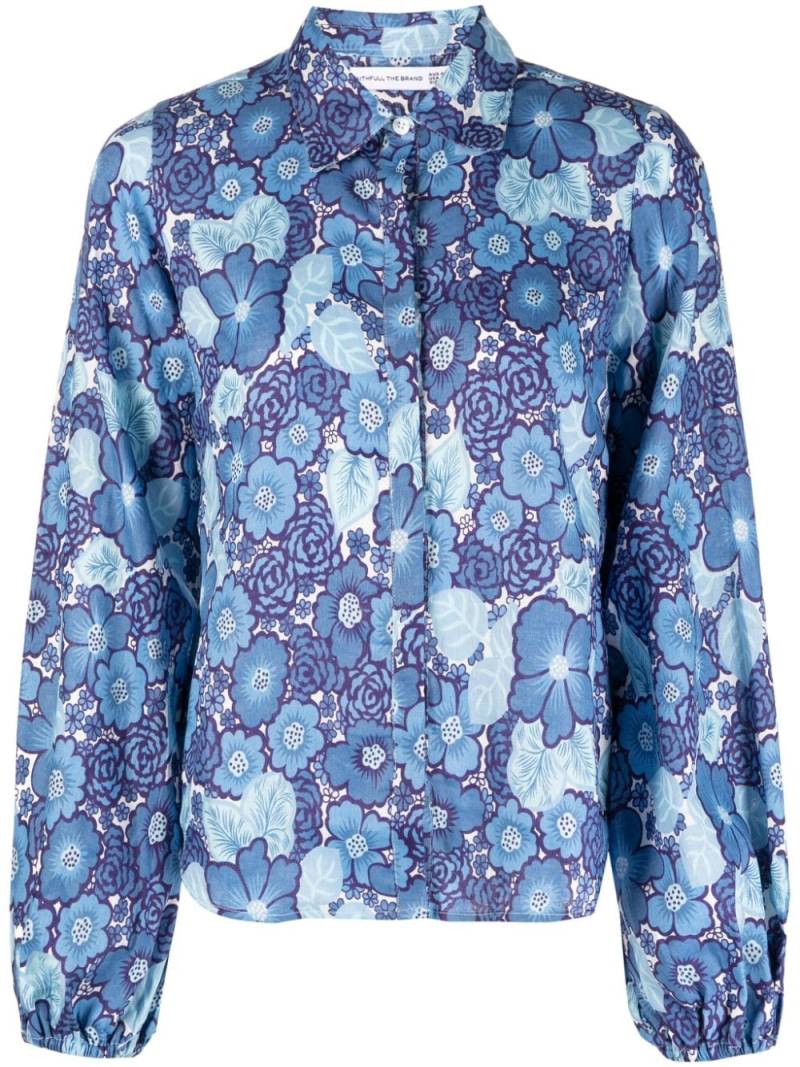 Faithfull the Brand Las Brisas floral-print linen shirt - Blue von Faithfull the Brand