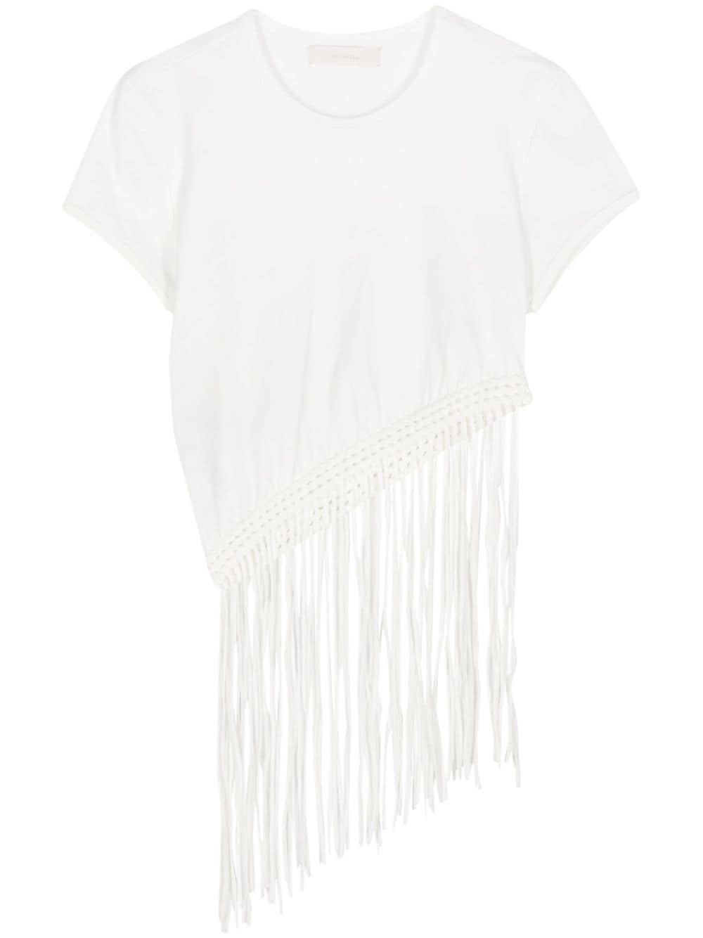 Faithfull the Brand Maceio fringed T-shirt - White von Faithfull the Brand