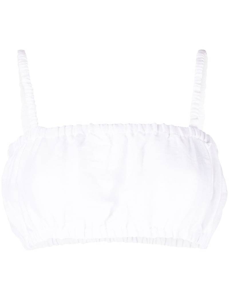 Faithfull the Brand Modie cropped top - White von Faithfull the Brand