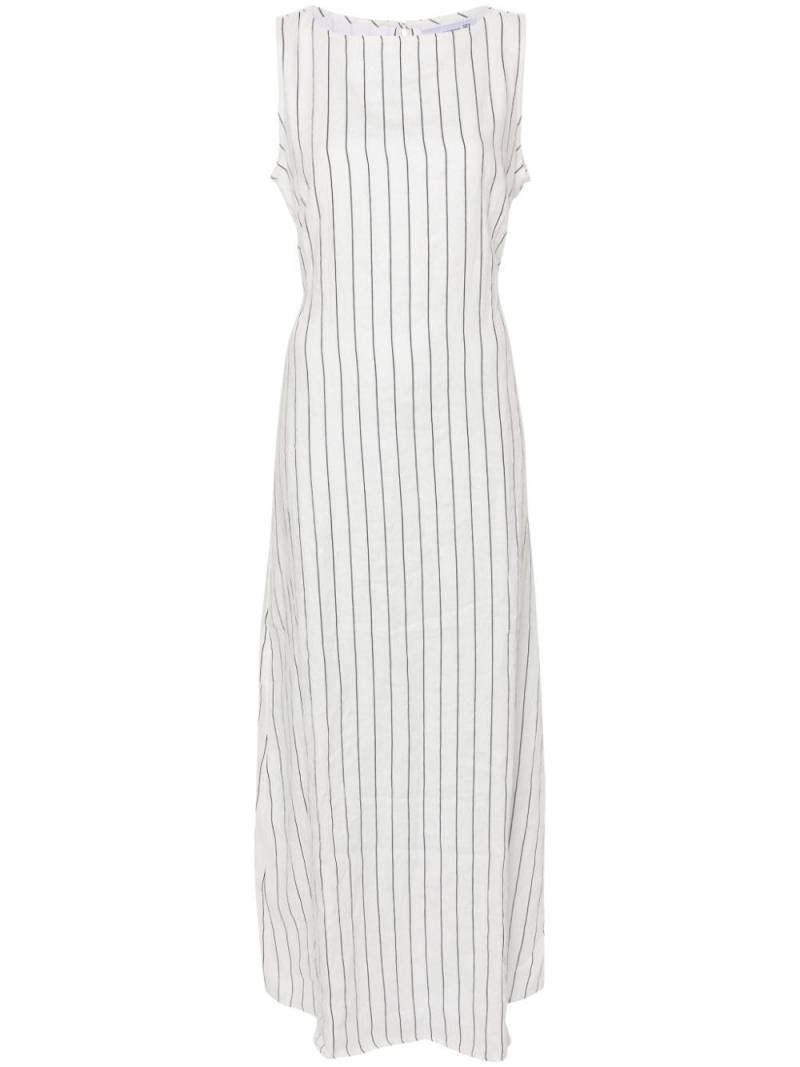 Faithfull the Brand Nahna striped linen dress - White von Faithfull the Brand