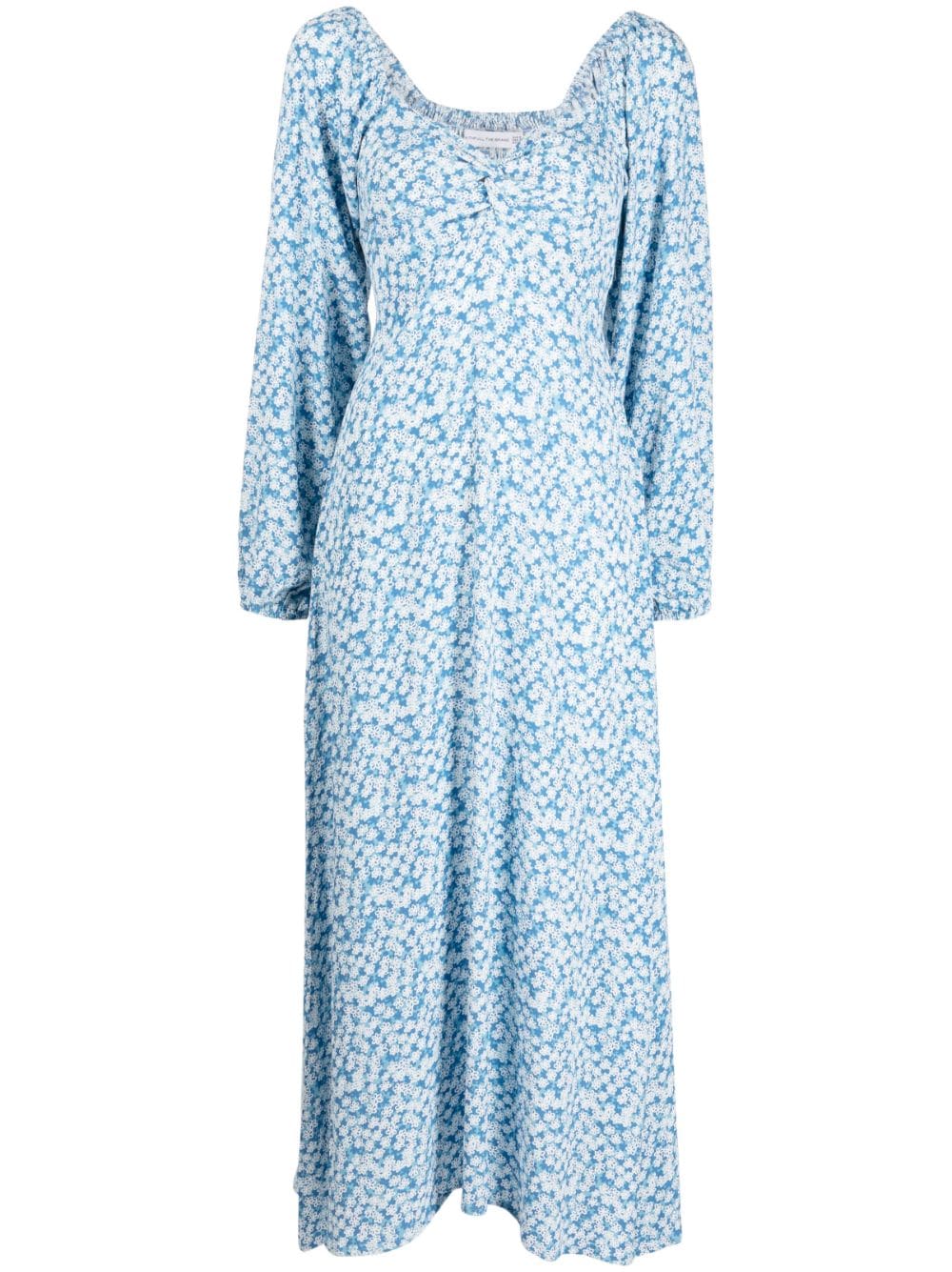 Faithfull the Brand Yuliana floral-print midi dress - Blue von Faithfull the Brand