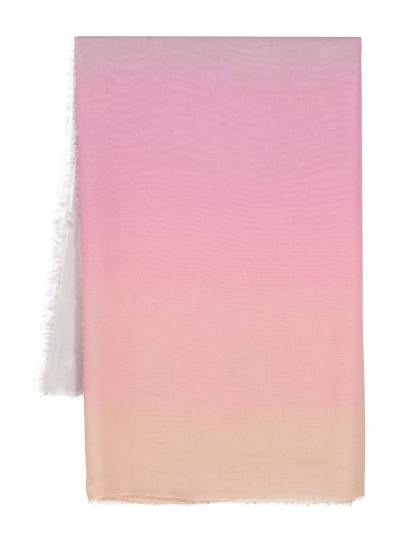 Faliero Sarti Amantina gradient-effect scarf - Pink von Faliero Sarti