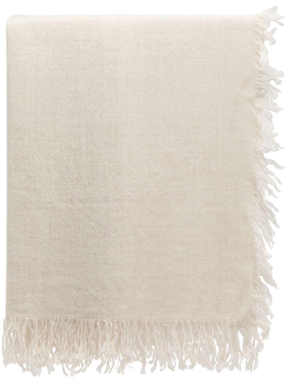 Faliero Sarti Lella fringed scarf - Neutrals von Faliero Sarti