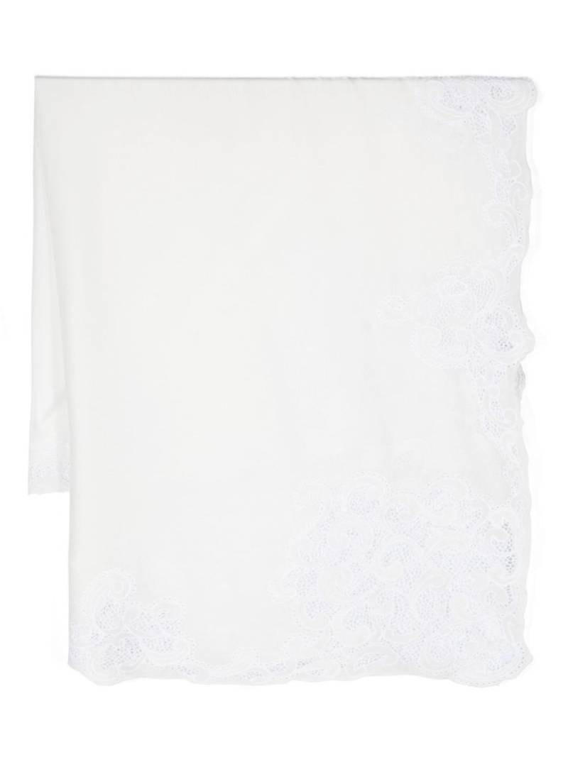 Faliero Sarti Scilly cotton-blend scarf - White von Faliero Sarti