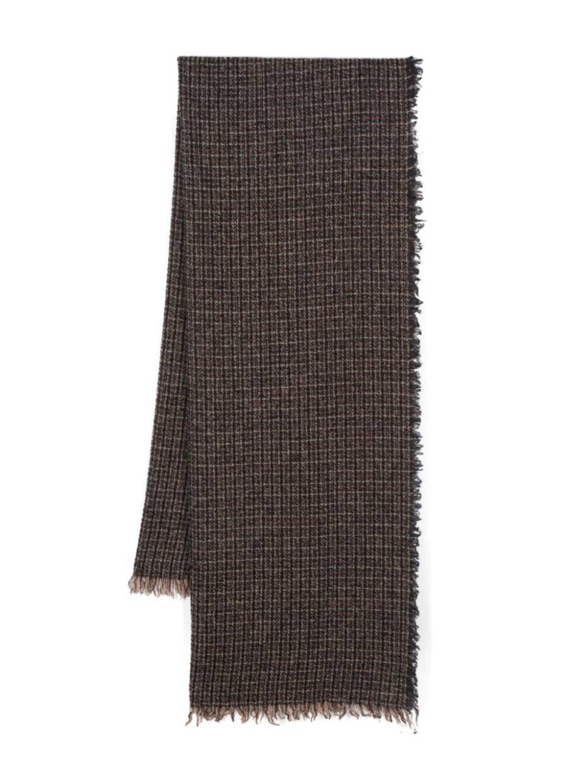 Faliero Sarti checked scarf - Black von Faliero Sarti