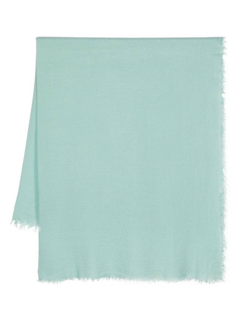 Faliero Sarti frayed fine-knit scarf - Green von Faliero Sarti