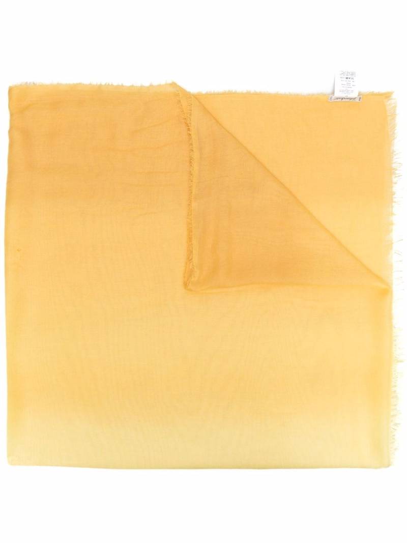 Faliero Sarti fringed-edge scarf - Yellow von Faliero Sarti