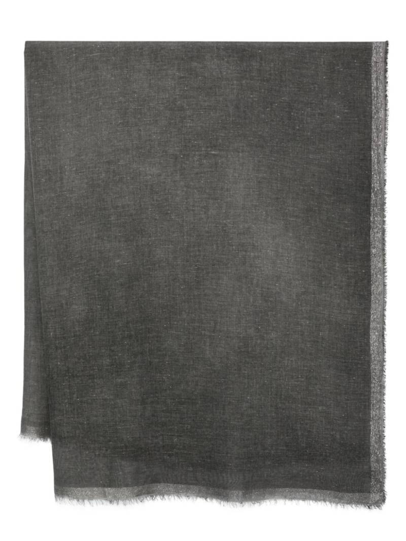 Faliero Sarti lurex-trim scarf - Grey von Faliero Sarti