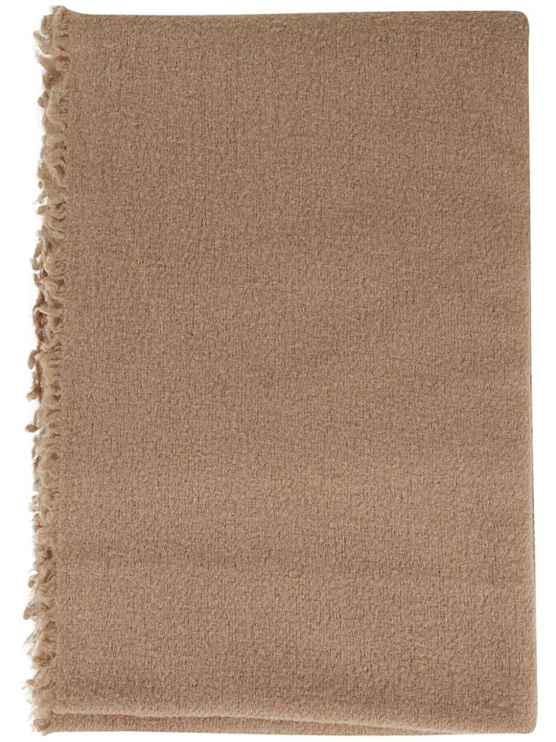 Faliero Sarti raw-cut wool-blend scarf - Neutrals von Faliero Sarti