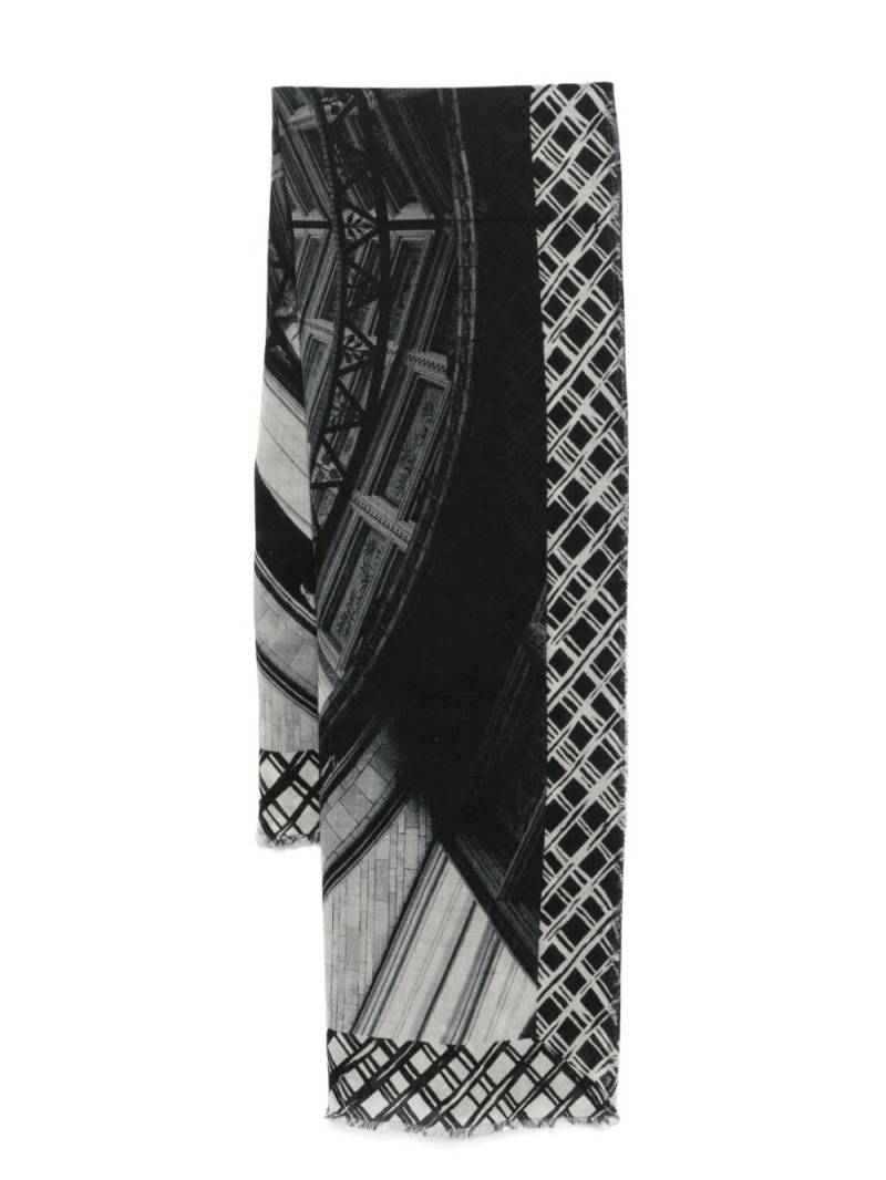 Faliero Sarti x Massimo Listri NHM London scarf - Black von Faliero Sarti