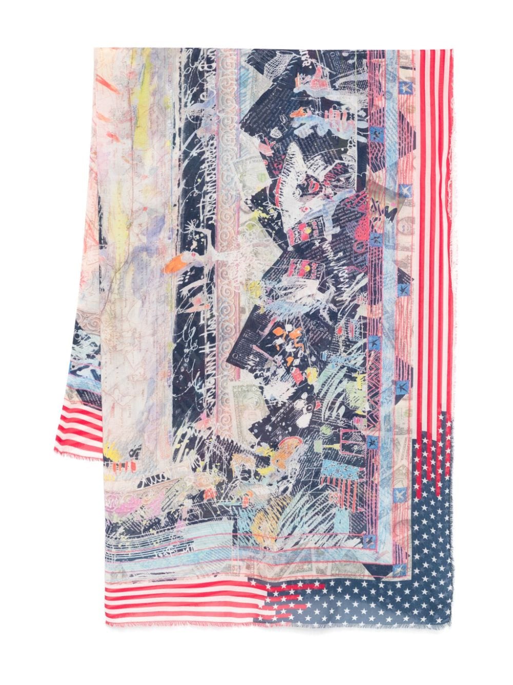 Faliero Sarti x Paolo Fiumi America stole - Blue von Faliero Sarti