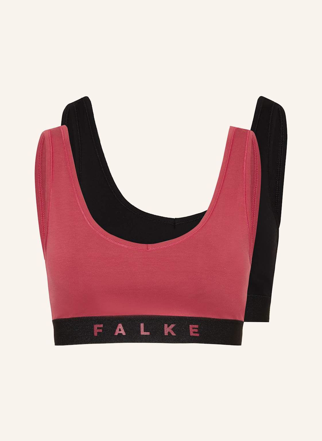Falke 2er-Pack Bustier Daily Comfort pink von Falke