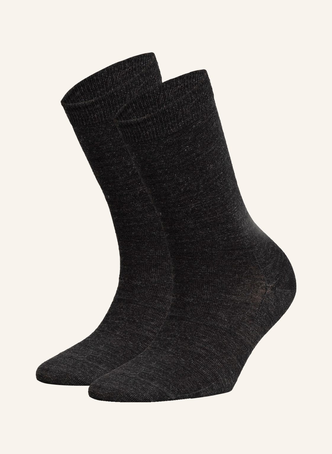 Falke 2er-Pack Socken Softmerino grau von Falke