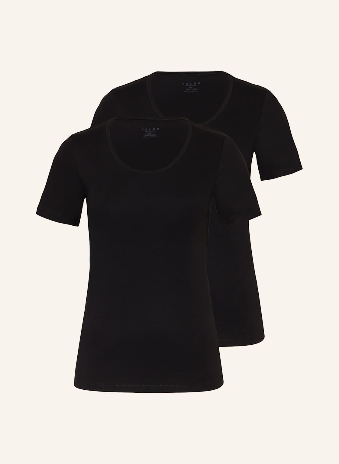 Falke 2er-Pack T-Shirts Daily Comfort schwarz Falke 2er-Pack T-Shirts Daily Comfort schwarz von Falke