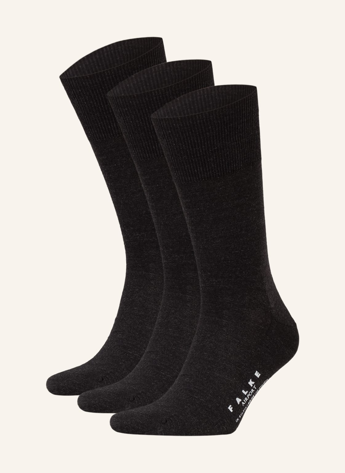 Falke 3er-Pack Socken Airport grau von Falke