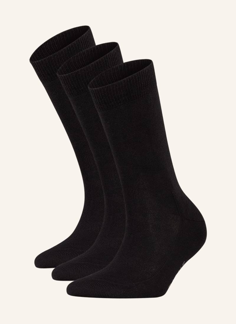 Falke 3er-Pack Socken Family schwarz von Falke