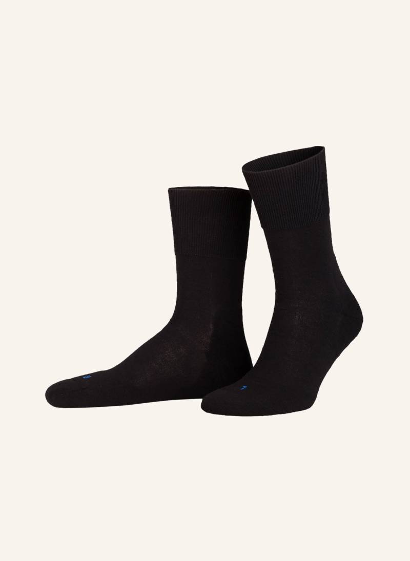 Falke 3er-Pack Socken Run schwarz von Falke