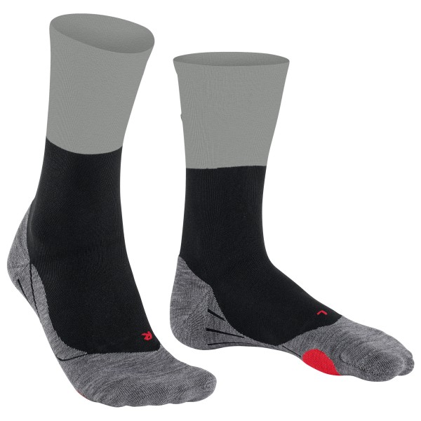 Falke - BC Gravel - Velosocken Gr 37-38;39-41;42-43;44-45;46-48 grau/schwarz;schwarz;weiß von Falke