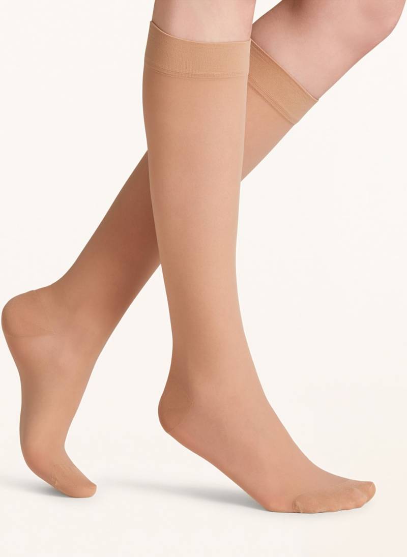 Falke Fein-Kniestrümpfe Energize Knee-High 30 Den beige von Falke