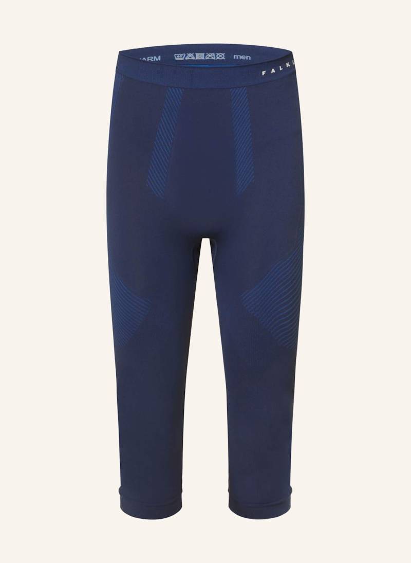 Falke Funktionswäsche-Hose Warm Mit Verkürzter Beinlänge blau von Falke