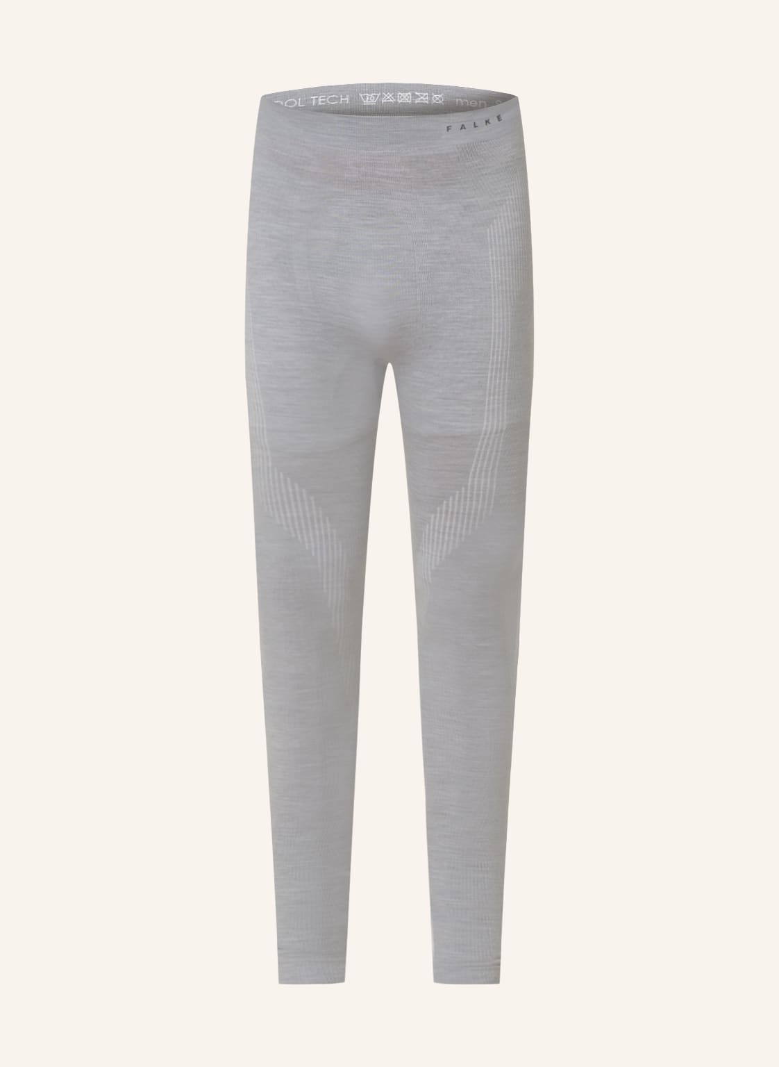 Falke Funktionswäsche-Hose Wool-Tech Mit Merinowolle grau von Falke