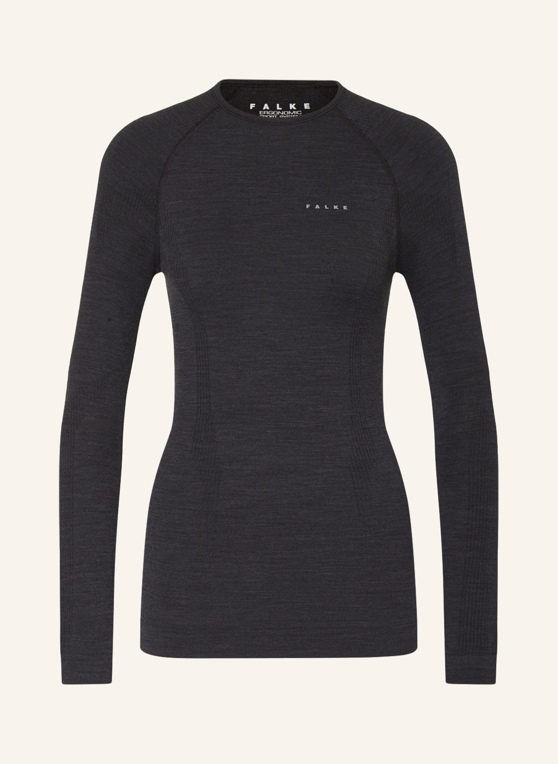 Falke Funktionswäsche-Shirt Wool-Tech Mit Merinowolle schwarz Falke Funktionswäsche-Shirt Wool-Tech Mit Merinowolle schwarz von Falke