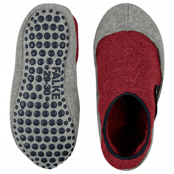 Falke - Kid's Cosy Slipper Catspads - Hüttenschuhe Gr 25-26 grau von Falke