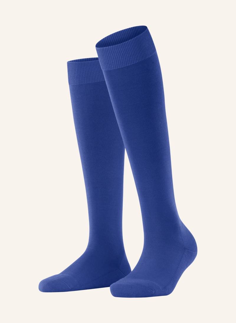 Falke Kniestrümpfe Climawool blau von Falke