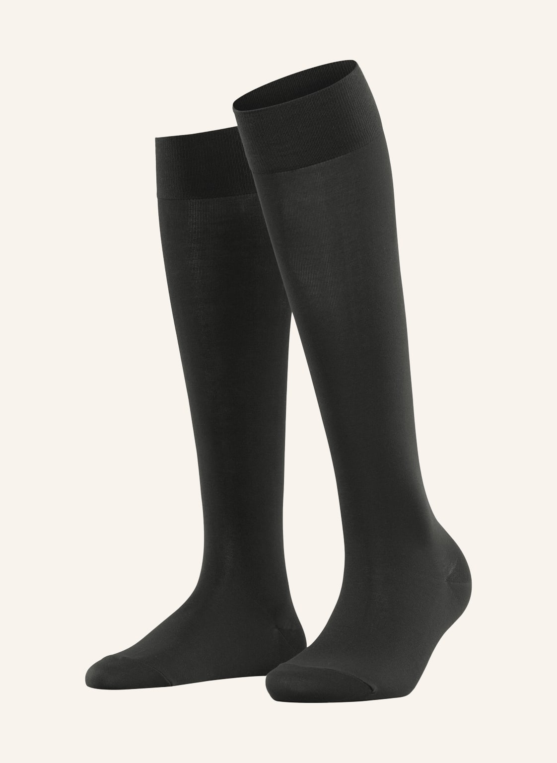 Falke Kniestrümpfe Cotton Touch schwarz von Falke