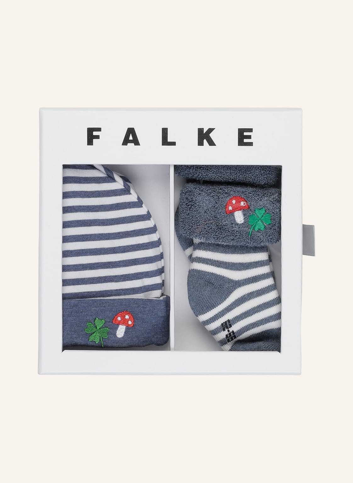 Falke Set: Socken Und Mütze Mit Geschenkbox blau Falke Set: Socken Und Mütze Mit Geschenkbox blau von Falke