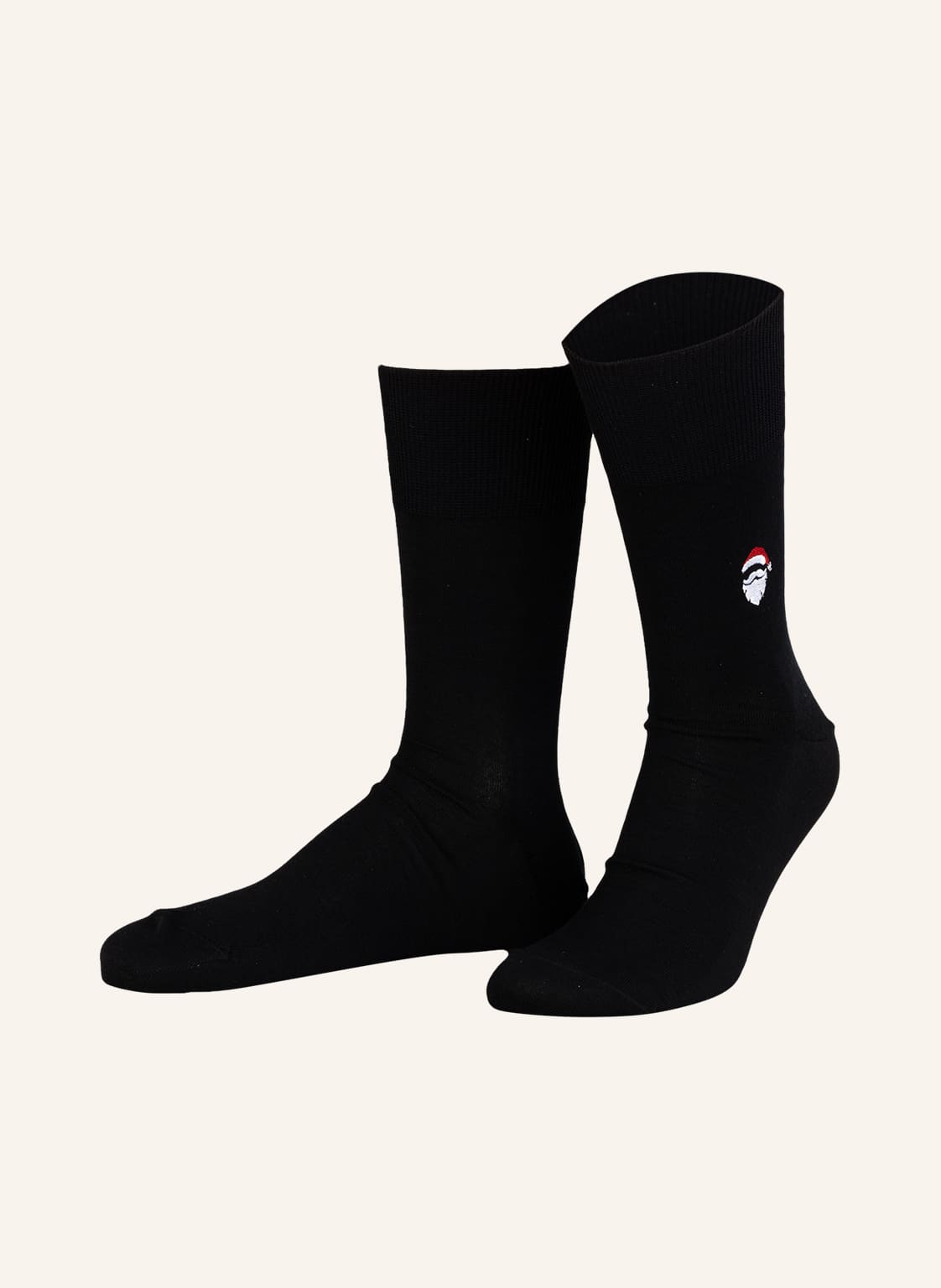 Falke Socken Airport Santa Claus Mit Merinowolle schwarz von Falke