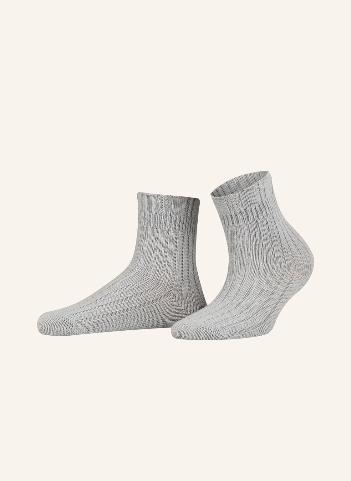 Falke Socken Bedsock Rib silber von Falke