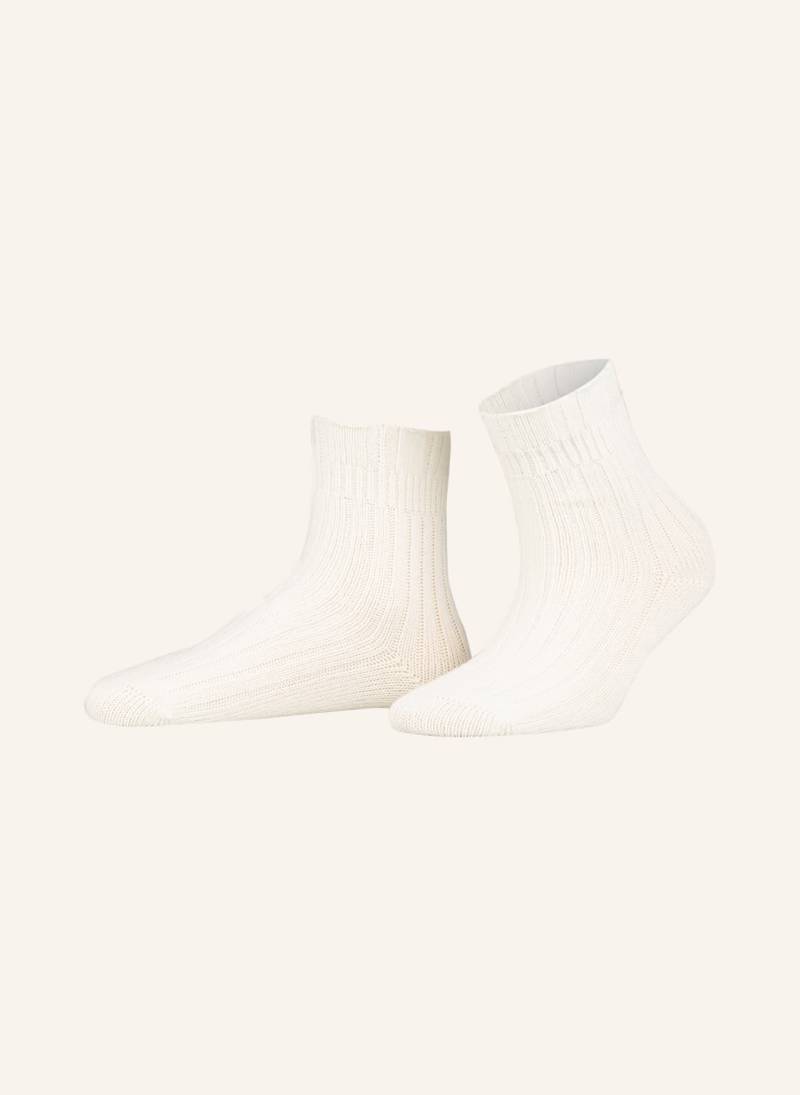 Falke Socken Bedsock Rib weiss von Falke