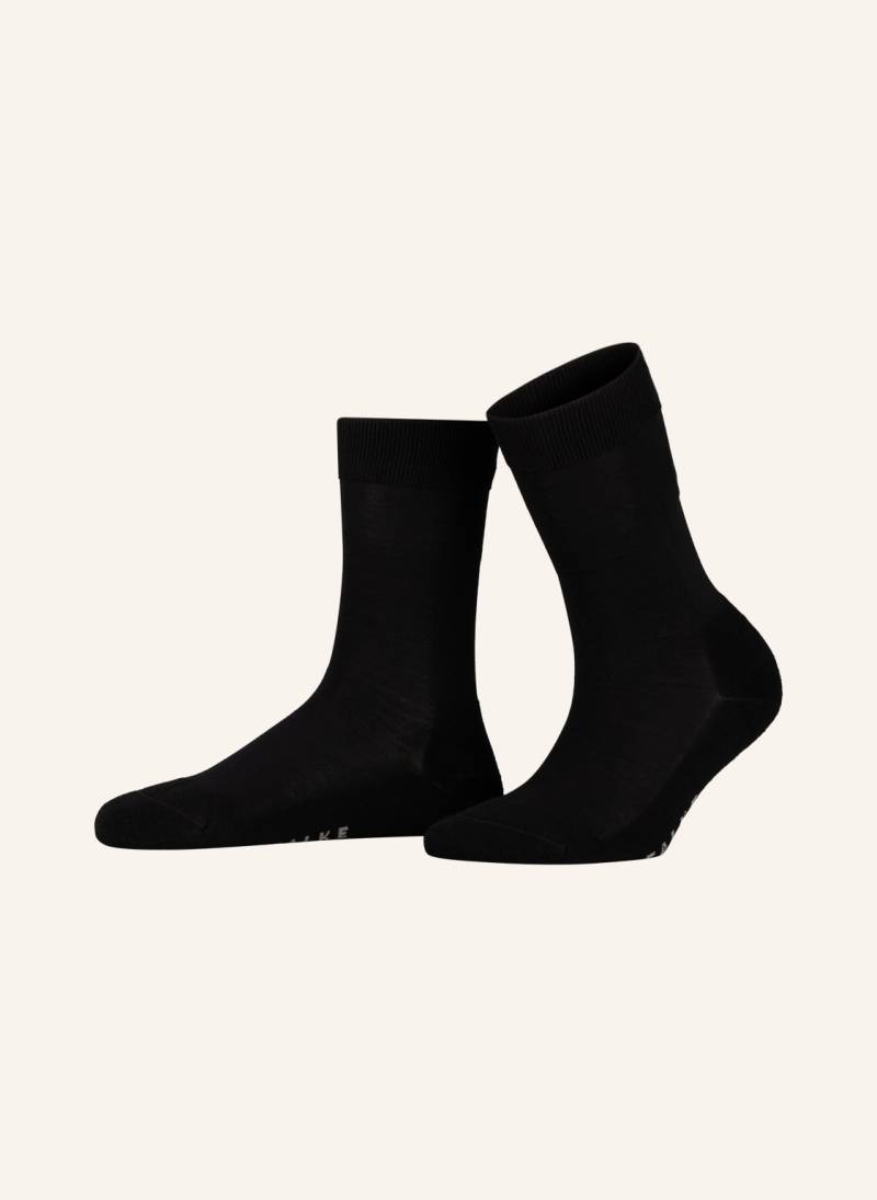 Falke Socken Climawool schwarz von Falke