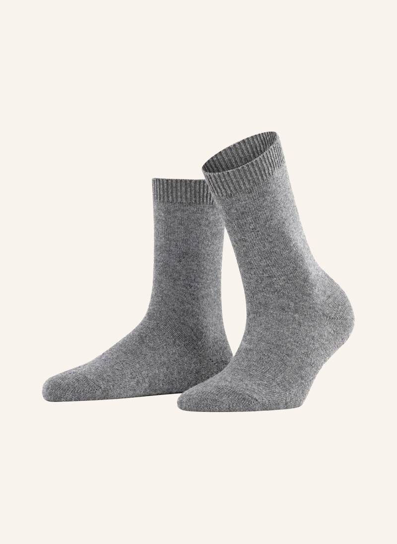 Falke Socken Cosy Wool Mit Merinowolle grau von Falke