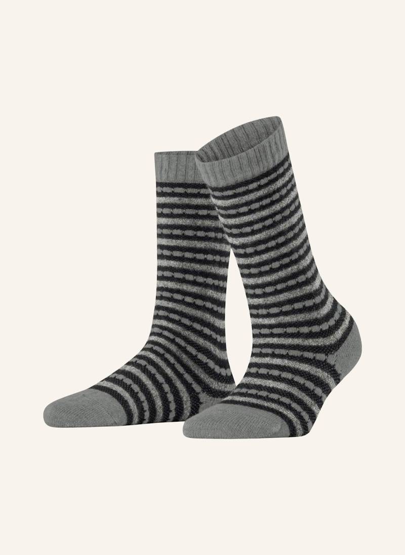 Falke Socken Fluff Lines grau von Falke