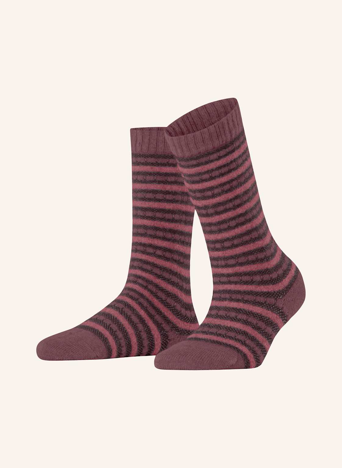 Falke Socken Fluff Lines rot von Falke