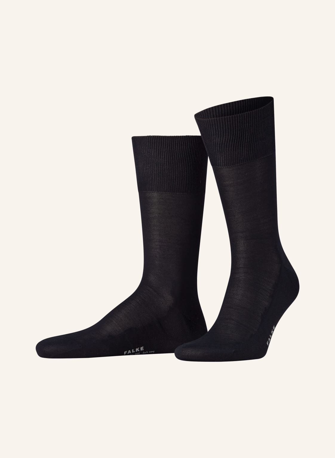 Falke Socken Luxury No.4 Pure Silk Aus Seide blau von Falke