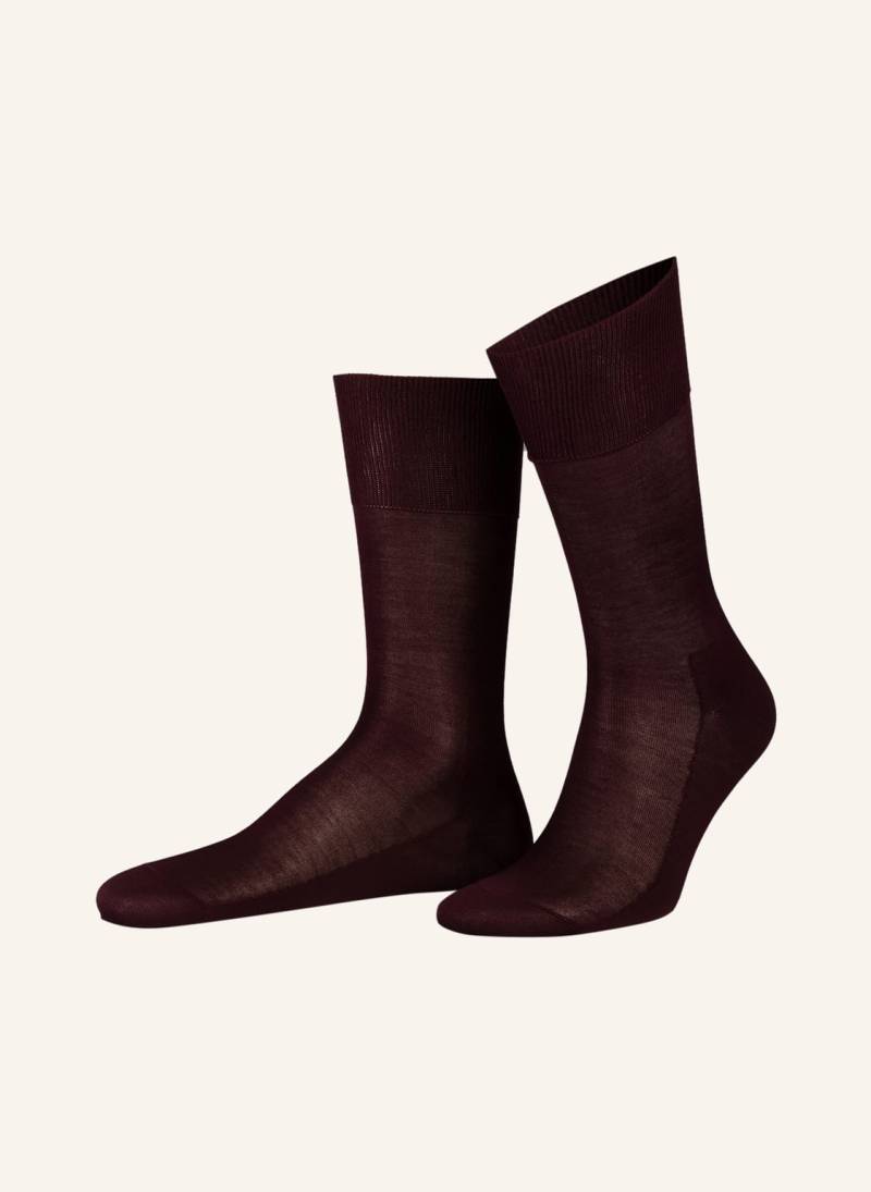 Falke Socken Luxury No.4 Pure Silk Aus Seide rot von Falke