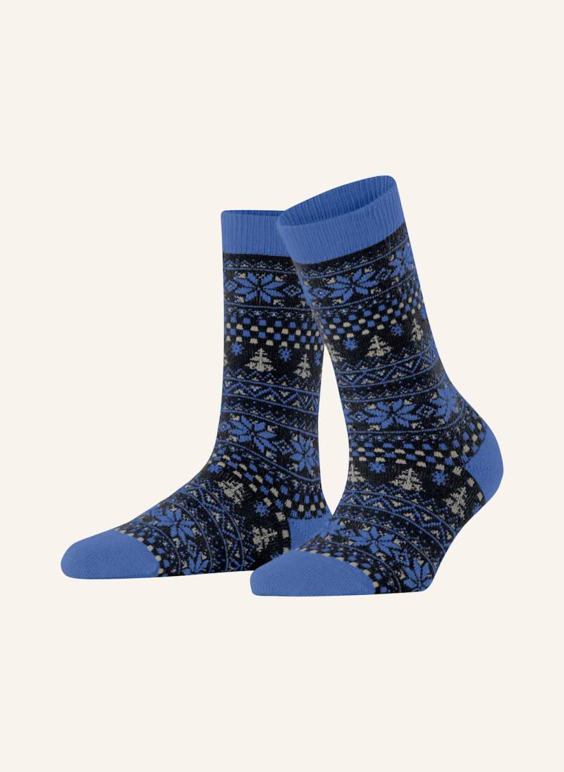 Falke Socken Sountry Calling blau von Falke