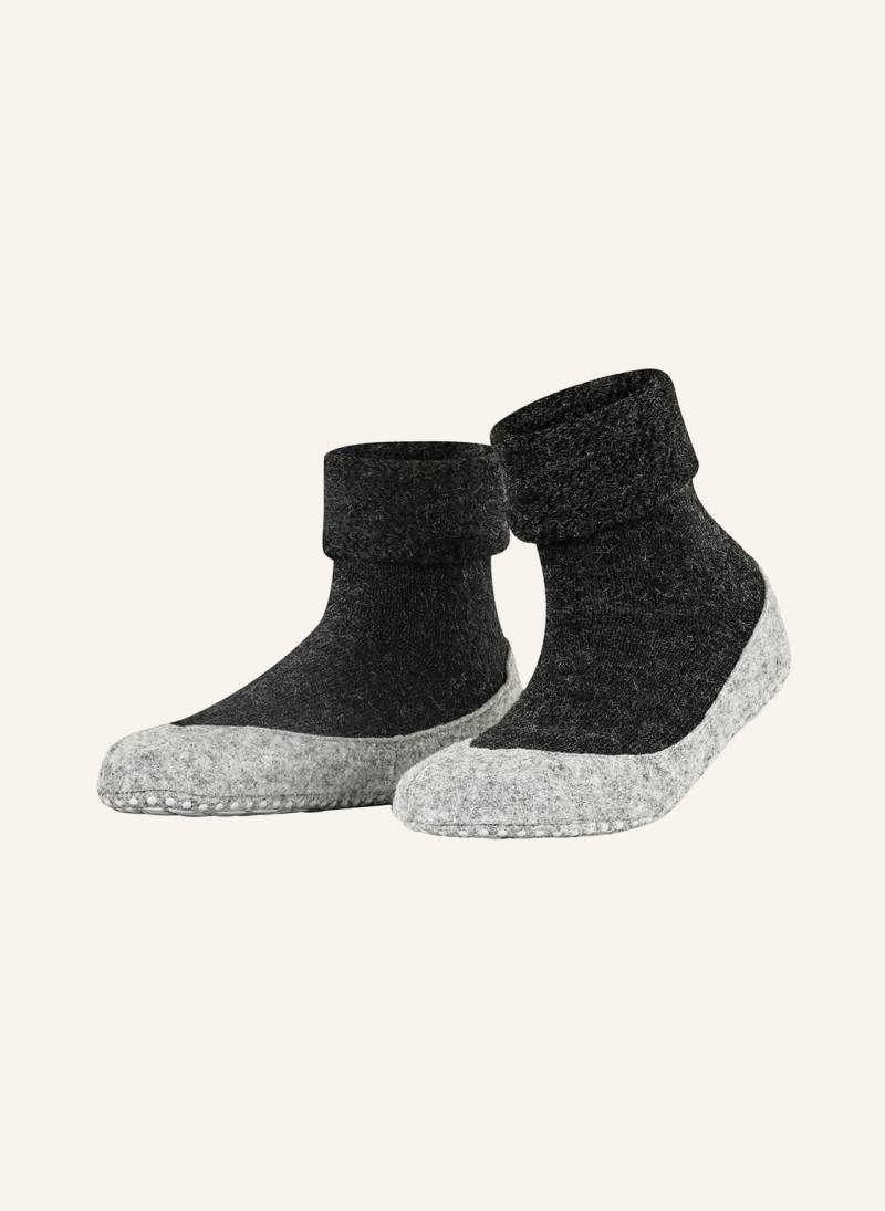 Falke Stoppersocken Cosyshoe Aus Merinowolle grau von Falke