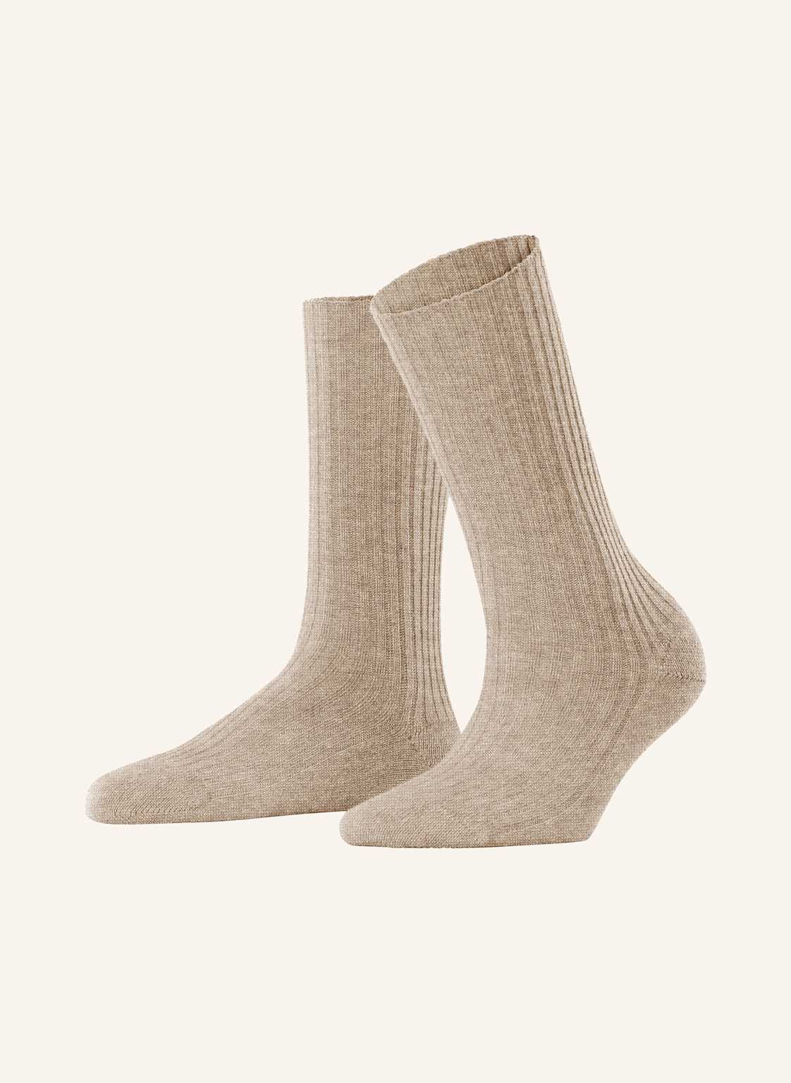 Falke Strümpfe Cosy Wool Boot Mit Merinowolle beige von Falke